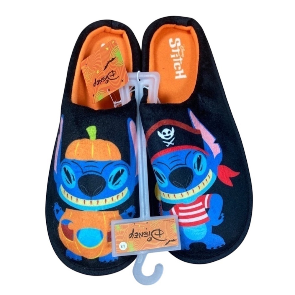 Disney Lilo & Stitch Halloween Slippers Pirate Pumpkin